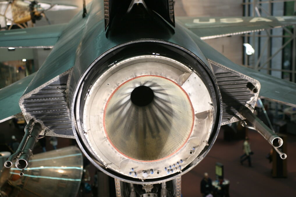 Dysza silnika X-15 w zbliżeniu