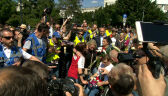 Protestujący opuścili Sejm 