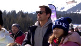 Roger Federer oglądał z trybun zawody w slalomie gigancie kobiet w Lenzerheide