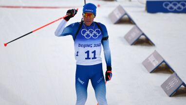 Pekin. Biathlonista Quentin Fillon Maillet ze złotem igrzysk w biegu na 20 km