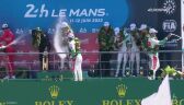 Ceremonia z udziałem Roberta Kubicy po wyścigu 24h Le Mans