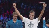 Federer obejrzał pożegnalny film podczas Laver Cup