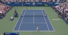 Świetne zagranie Świątek w 5. gemie 1. seta w finale US Open