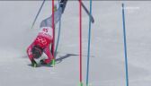 Pekin 2022 - narciarstwo alpejskie. Groźnie wyglądający upadek Andreasa Zampy