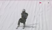 Skok Piotra Żyły z 2. serii niedzielnego konkursu w Oberstdorfie