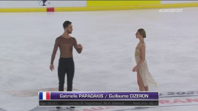 Papadakis i Cizeron najlepsi w programie dowolnym par tanecznych w Grenoble