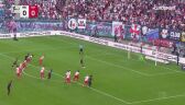 Rzut karny Lewandowskiego w meczu Bayernu z RB Lipsk