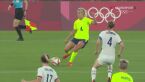 Piłka nożna kobiet. Szwecja-USA. Gol Szwedek na 3:0