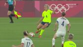 Piłka nożna kobiet. Szwecja-USA. Gol Szwedek na 3:0