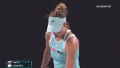Australian Open. Świetne zagranie Linette w 10. gemie 1. seta meczu z Sabalenką