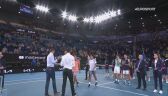 Kubler i Hijikata po odebraniu trofeum za wygraną w Australian Open