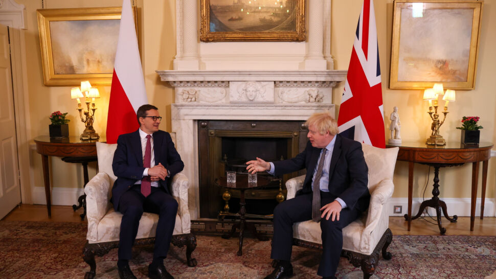 Premier Morawiecki spotkał się z Borisem Johnsonem. Jednym z tematów rozmów kryzys na granicy z Białorusią