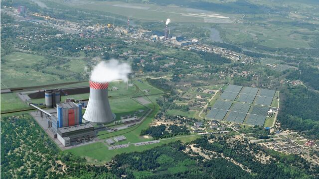The visualisation of the Ostrołęka C power plant. According to energy minister this will be the last coal-powered energy source in Poland
